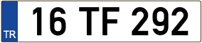 Trailer License Plate